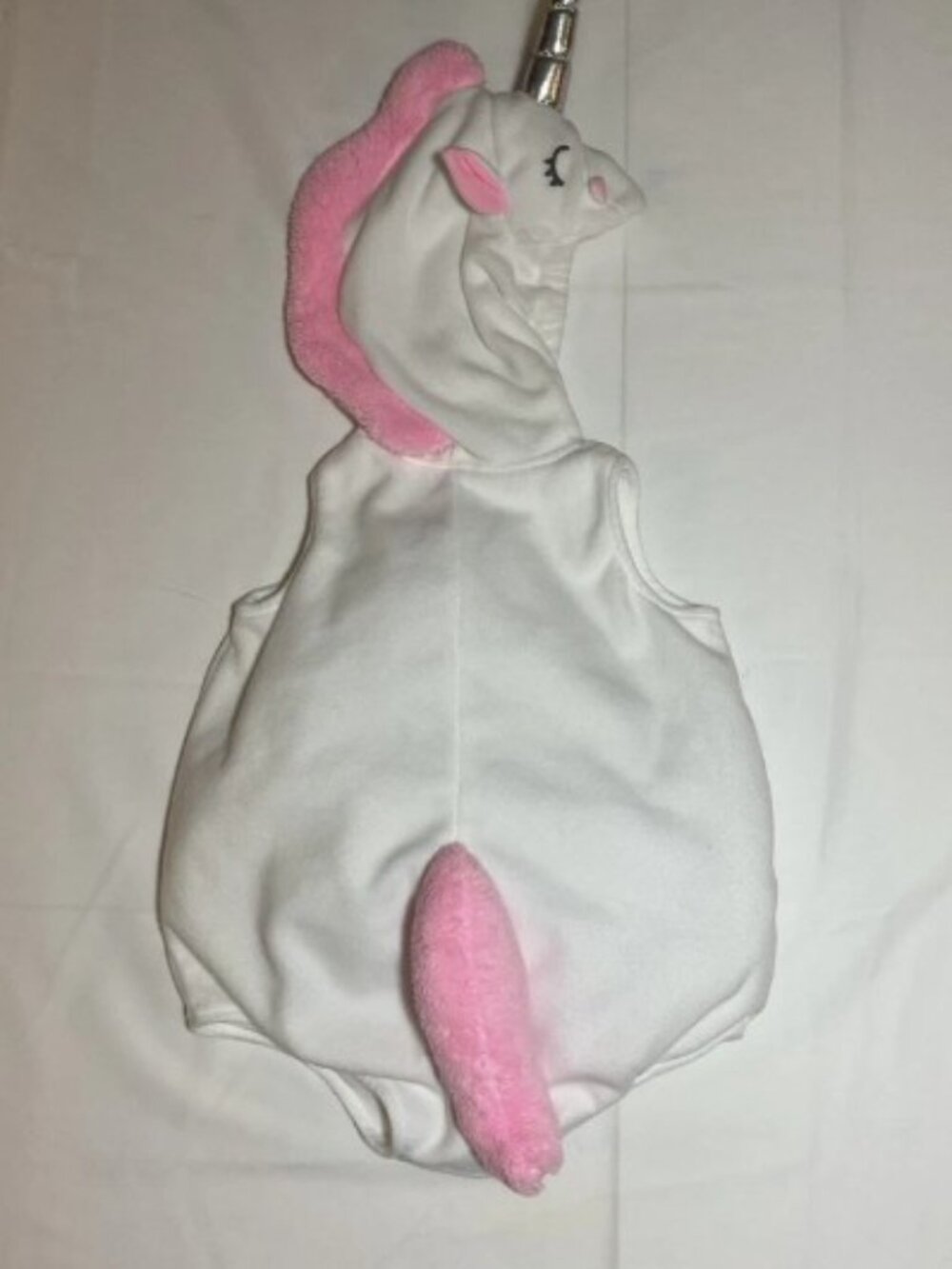 Carter's Baby Girls 12 Months 3D Plush Unicorn Hooded Halloween Costume - Picture 4 of 6